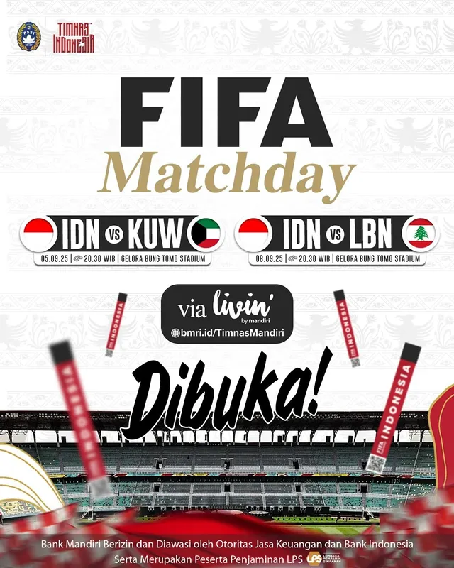 Ini DIa  27 Pemain Timnas Indonesia untuk FIFA Matchday September 2025, Paes & Romeny Absen