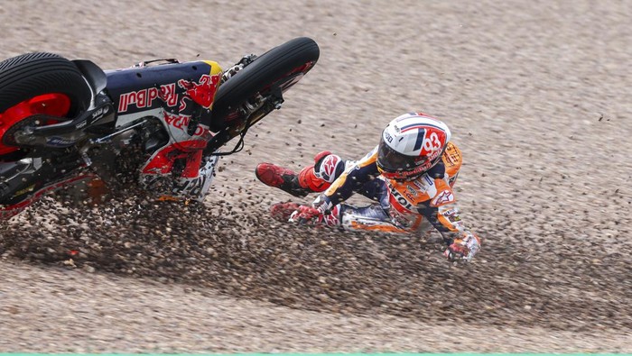 Marc Marquez Kembali Jatuh di Sirkuit Mandalika, Kutukan Belum Terpecahkan!
