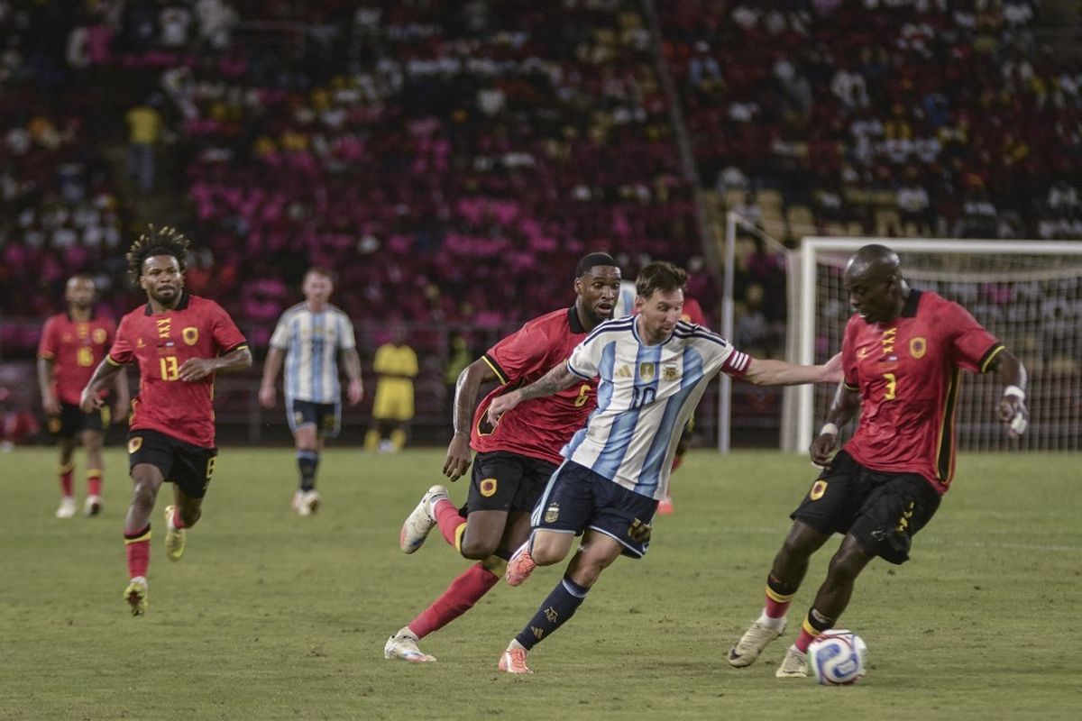 Messi Gol, Argentina Taklukkan Angola 2-0 di Laga Persahabatan Peringatan 50 Tahun Kemerdekaan