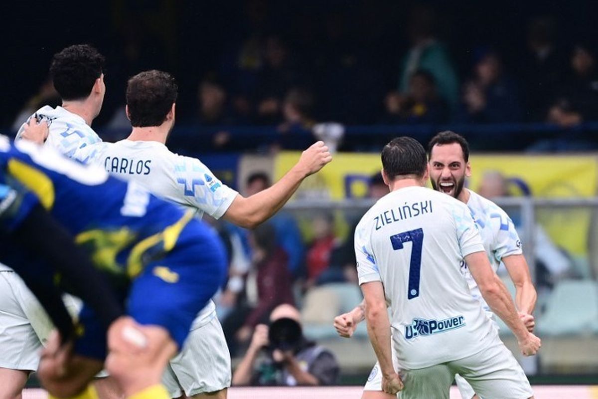 Hasil Verona vs Inter Milan: Skema Set-Piece Brilian dan Gol Bunuh Diri Antar Nerazzurri Menang Dramatis 2-1